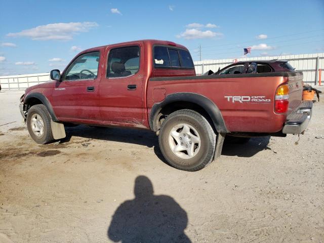 5TEGM92N51Z843581 - 2001 TOYOTA TACOMA DOUBLE CAB PRERUNNER RED photo 2