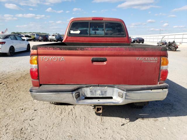 5TEGM92N51Z843581 - 2001 TOYOTA TACOMA DOUBLE CAB PRERUNNER RED photo 6