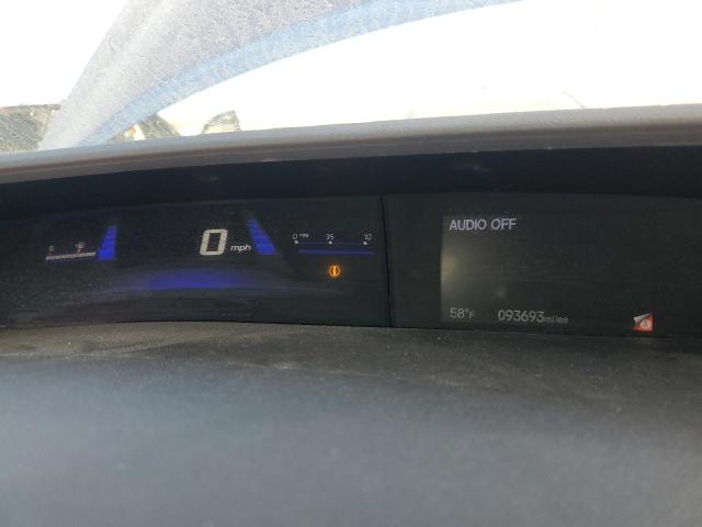 19XFB2F95DE053120 - 2013 HONDA CIVIC EXL ლურჯი ფოტო 9