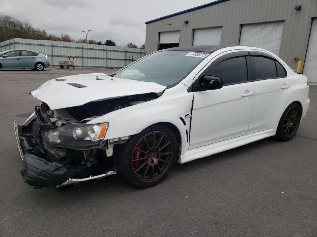 JA32W8FV7BU039283 - 2011 MITSUBISHI LANCER EVOLUTION GSR WHITE photo 1