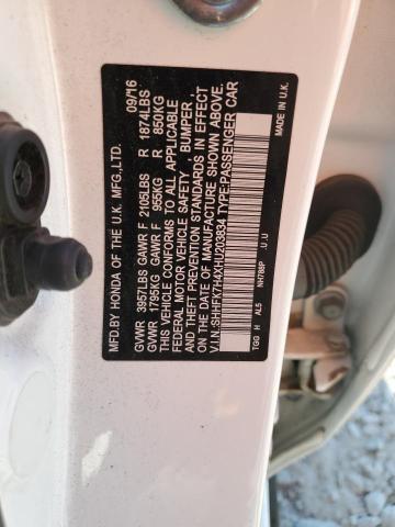 SHHFK7H4XHU203834 - 2017 HONDA CIVIC SPORT 白色 照片 13