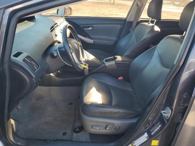 JTDKN3DU8C5424283 - 2012 TOYOTA PRIUS Сұр фото 7
