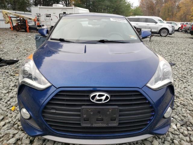 KMHTC6AE0FU245296 - 2015 HYUNDAI VELOSTER TURBO BLUE photo 5