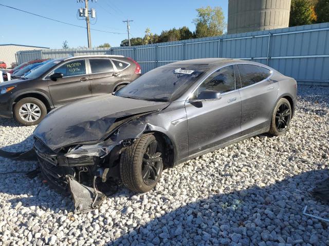 5YJSA1E26FF116299 - 2015 TESLA MODEL S GRAY photo 1