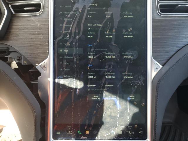 5YJSA1E26FF116299 - 2015 TESLA MODEL S GRAY photo 9