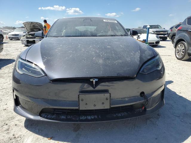 5YJSA1E56NF487455 - 2022 TESLA MODEL S 蓝色 照片 5