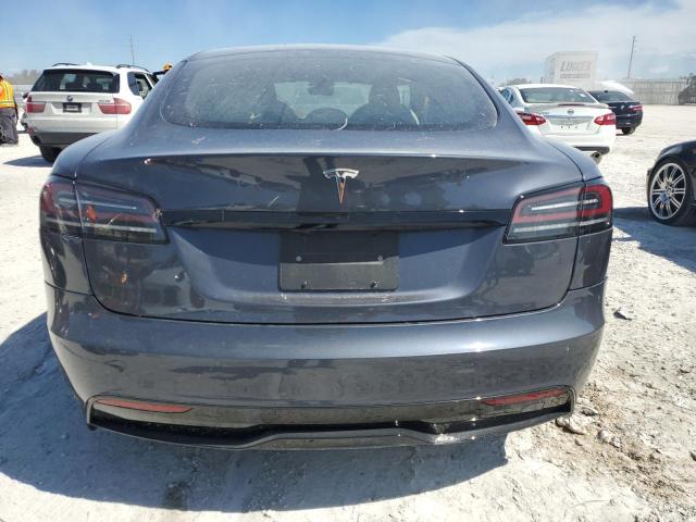 5YJSA1E56NF487455 - 2022 TESLA MODEL S 蓝色 照片 6