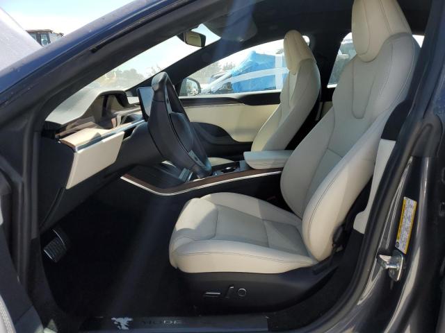 5YJSA1E56NF487455 - 2022 TESLA MODEL S 蓝色 照片 7