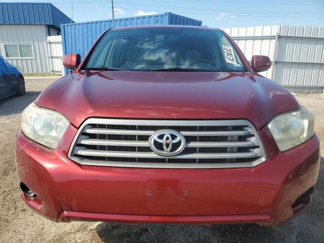 JTEDA41A192005539 - 2009 TOYOTA HIGHLANDER BURGUNDY photo 5