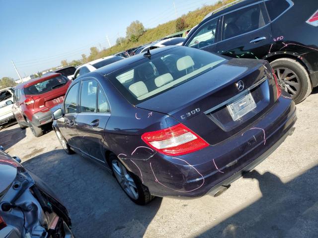 WDDGF5EB0AR091469 - 2010 MERCEDES-BENZ C 300 PURPLE photo 2