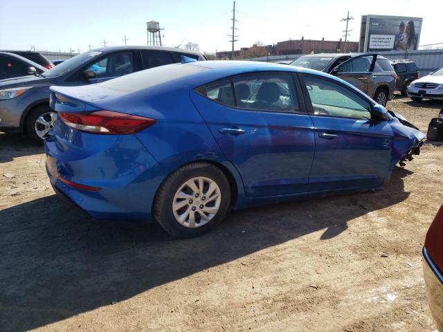 5NPD74LF6HH163819 - 2017 HYUNDAI ELANTRA SE BLUE photo 3