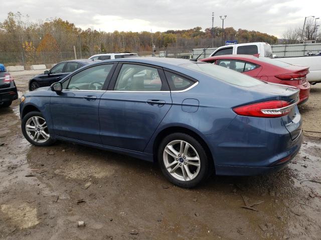 3FA6P0H75JR243141 - 2018 FORD FUSION SE TEAL photo 2