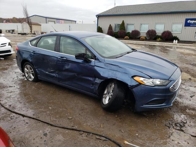 3FA6P0H75JR243141 - 2018 FORD FUSION SE TEAL photo 4