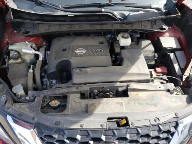 5N1AZ2MJ0KN101632 - 2019 NISSAN MURANO S BURGUNDY photo 12