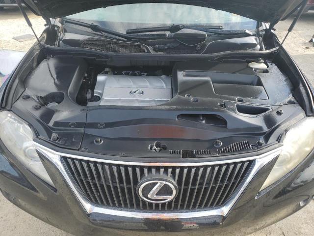 2T2ZK1BA8AC029407 - 2010 LEXUS RX 350 BLACK photo 12