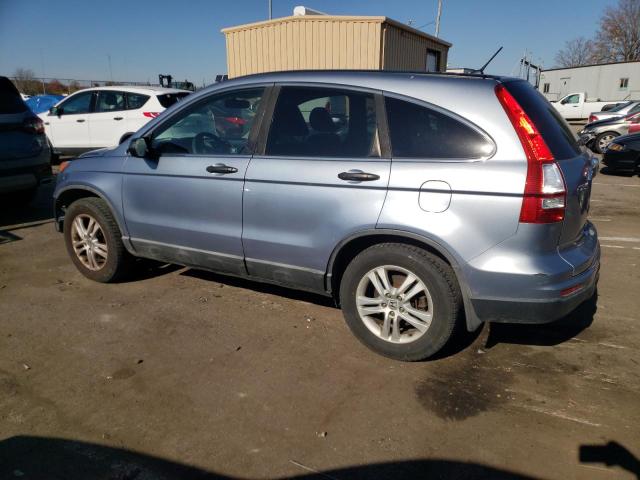 5J6RE4H50AL003233 - 2010 HONDA CR-V EX BLUE photo 2