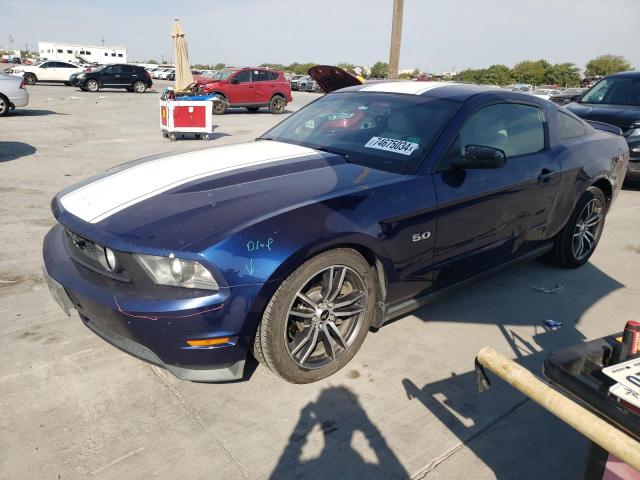 1ZVBP8CF2C5229982 - 2012 FORD MUSTANG GT BLUE photo 1