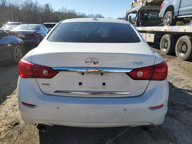 JN1BV7AR1EM687413 - 2014 INFINITI Q50 BASE WHITE photo 6