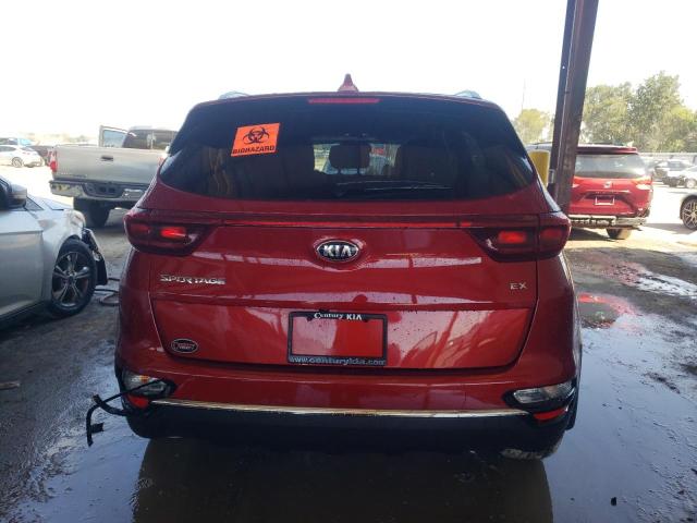 KNDPN3AC6M7932579 - 2021 KIA SPORTAGE EX RED photo 6