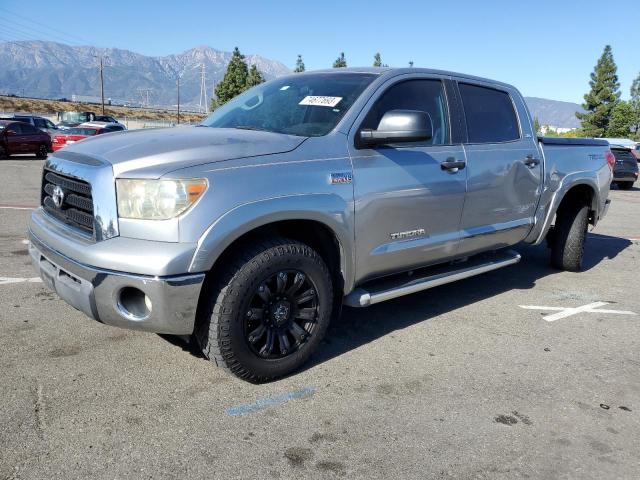 5TFDV541X8X057635 - 2008 TOYOTA TUNDRA CREWMAX SILVER photo 1