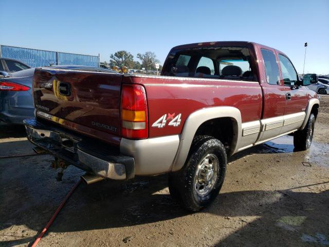 1GCGK29U1XZ151526 - 1999 CHEVROLET SILVERADO K2500 BURGUNDY photo 3