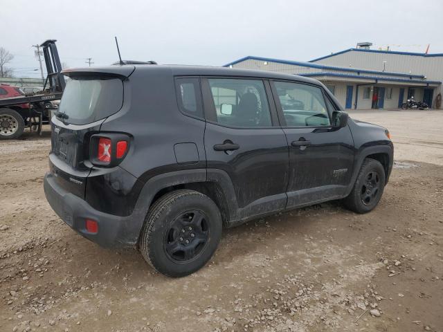 ZACNJAABXKPK95448 - 2019 JEEP RENEGADE SPORT BLACK photo 3