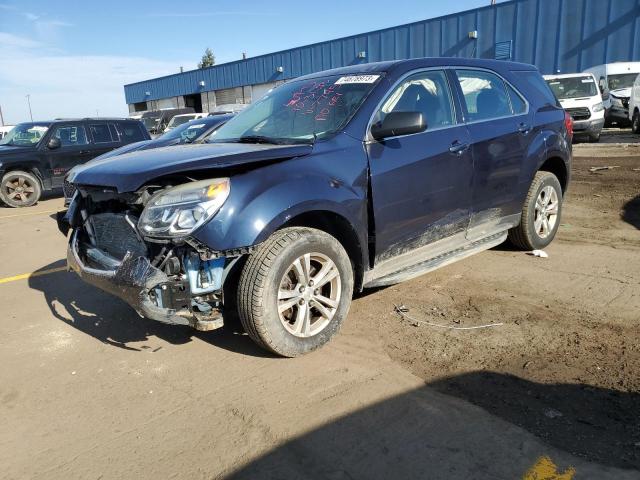 2GNALBEK4H1557745 - 2017 CHEVROLET EQUINOX LS BLUE photo 1