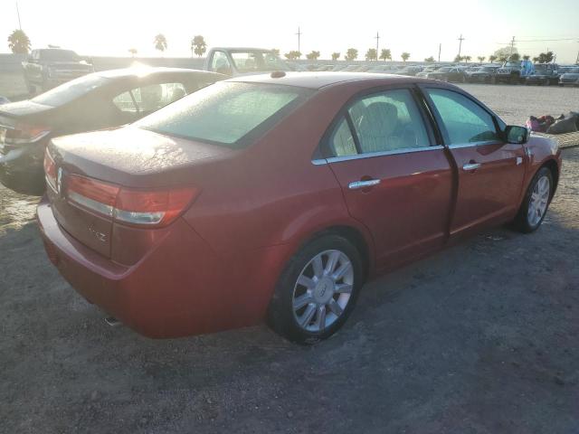 3LNHL2GC9AR647340 - 2010 LINCOLN MKZ RED photo 3