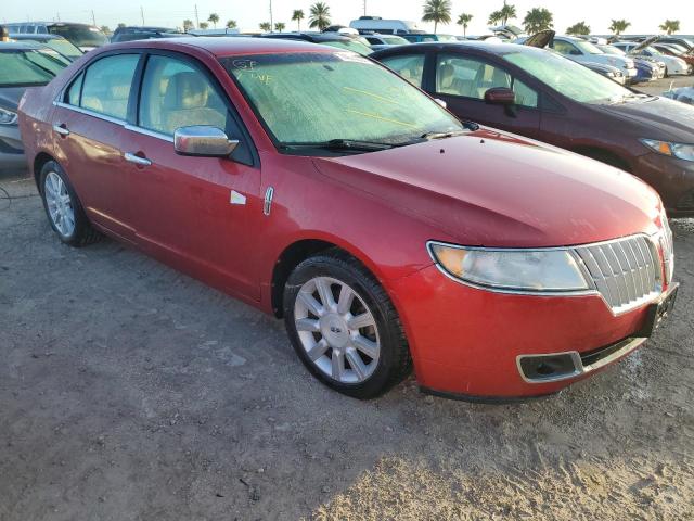 3LNHL2GC9AR647340 - 2010 LINCOLN MKZ RED photo 4