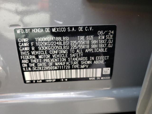 3CZRZ2H50SM711720 - 2025 HONDA HR-V SPORT GRAY photo 13