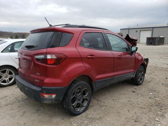 MAJ6P1CL4JC191851 - 2018 FORD ECOSPORT SES BURGUNDY photo 3