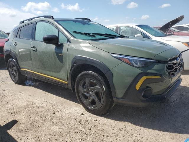 4S4GUHF66R3741502 - 2024 SUBARU CROSSTREK SPORT GREEN photo 4