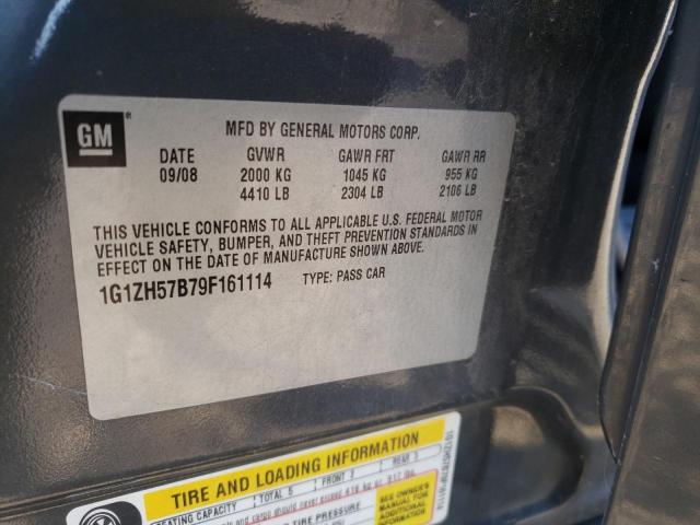 1G1ZH57B79F161114 - 2009 CHEVROLET MALIBU 1LT 银色 照片 12