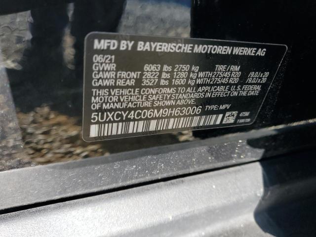 5UXCY4C06M9H63006 - 2021 BMW X6 SDRIVE 40I BLACK photo 13