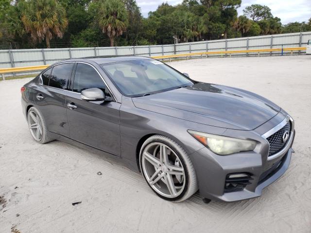 JN1AV7AP4EM690235 - 2014 INFINITI Q50 HYBRID PREMIUM SILVER photo 4