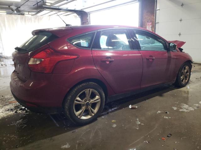 1FADP3K2XEL152473 - 2014 FORD FOCUS SE RED photo 3