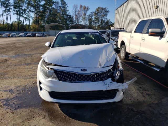 5XXGU4L38GG064232 - 2016 KIA OPTIMA EX WHITE photo 5