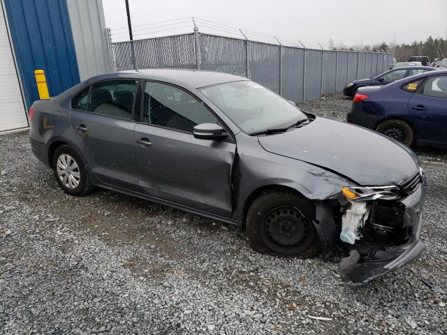 3VW2K7AJ6EM248886 - 2014 VOLKSWAGEN JETTA BASE GRAY photo 4