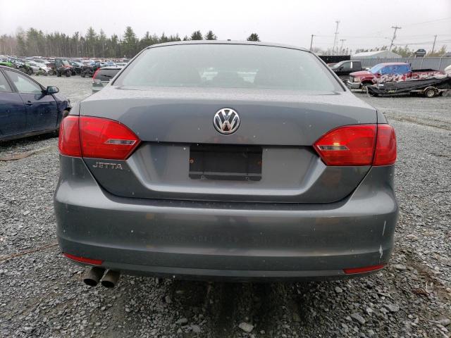 3VW2K7AJ6EM248886 - 2014 VOLKSWAGEN JETTA BASE GRAY photo 6