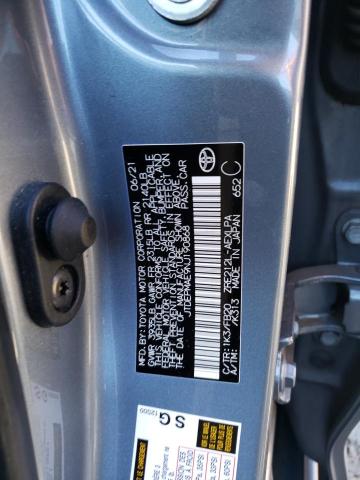 JTDEPMAE9NJ190868 - 2022 TOYOTA COROLLA LE Gümüş foto 12