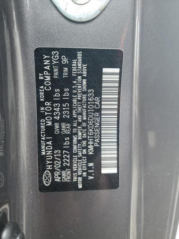 KMHHT6KD6DU101633 - 2013 HYUNDAI GENESIS CO 2.0T GRAY photo 12