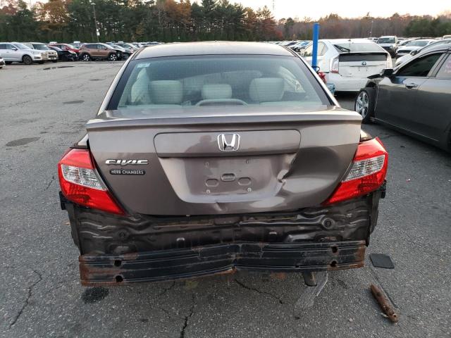 2HGFB2F54CH560270 - 2012 HONDA CIVIC LX BROWN photo 6