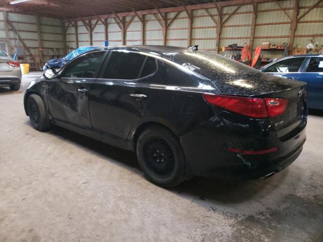 KNAGN4A73F5657029 - 2015 KIA OPTIMA EX BLACK photo 2