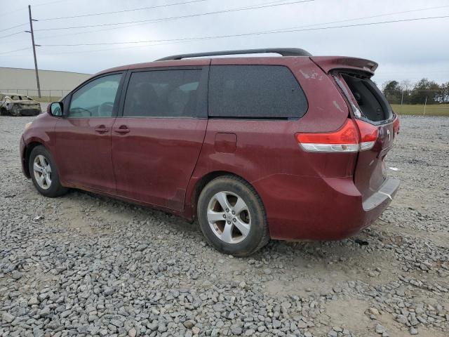 5TDKK3DC2BS063996 - 2011 TOYOTA SIENNA LE BURGUNDY photo 2