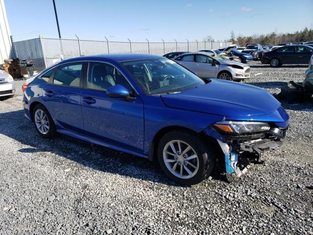 2HGFE2F35NH118980 - 2022 HONDA CIVIC EX BLUE photo 4