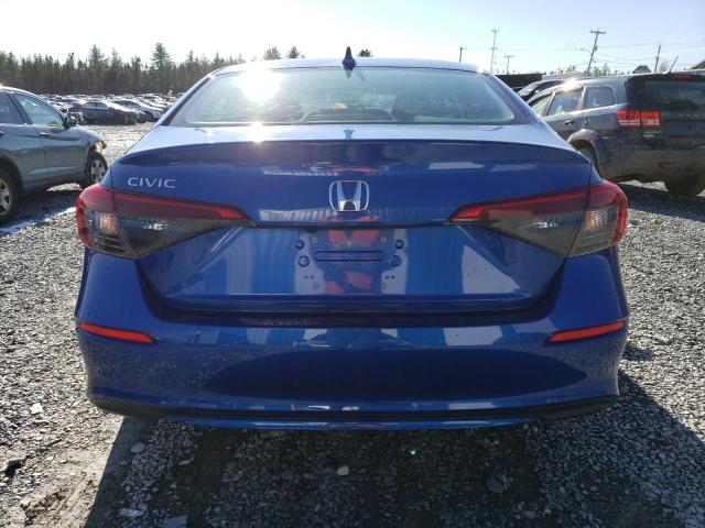 2HGFE2F35NH118980 - 2022 HONDA CIVIC EX BLUE photo 6