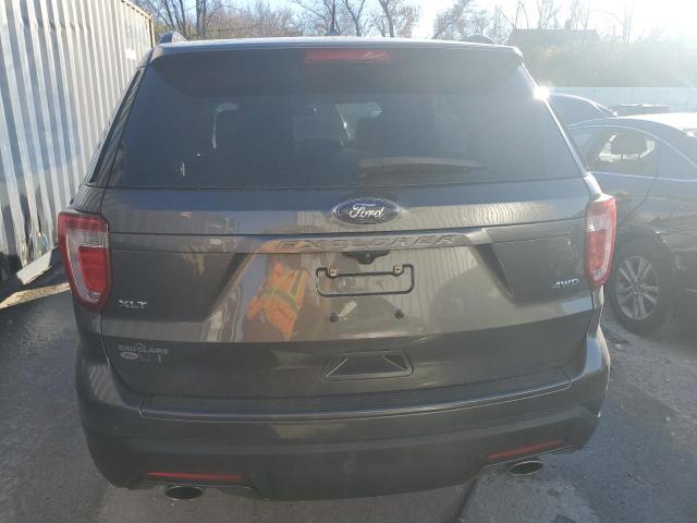 1FM5K8D87JGA75023 - 2018 FORD EXPLORER XLT GRAY photo 6