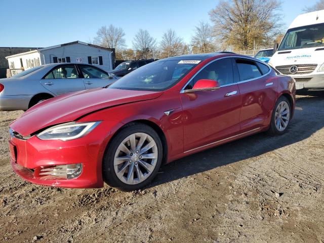 5YJSA1E27HF206449 - 2017 TESLA MODEL S RED photo 1