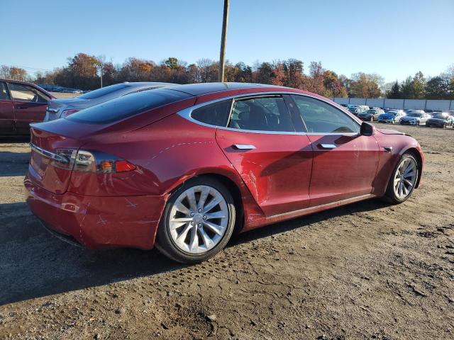 5YJSA1E27HF206449 - 2017 TESLA MODEL S RED photo 3