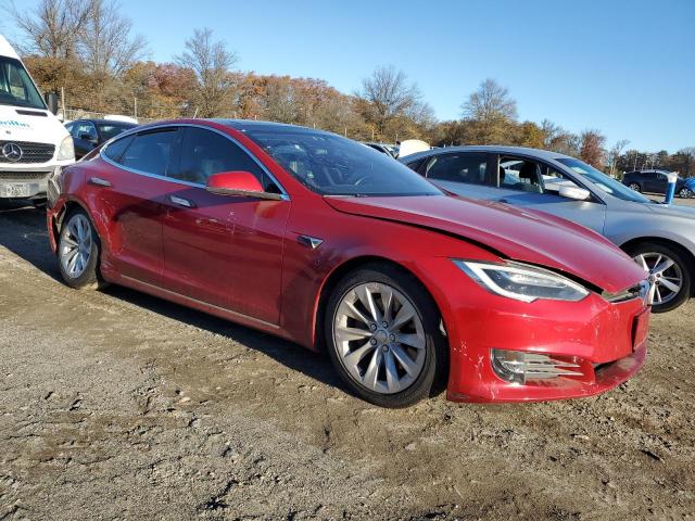 5YJSA1E27HF206449 - 2017 TESLA MODEL S RED photo 4